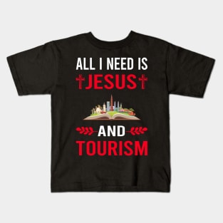 I Need Jesus And Tourism Kids T-Shirt